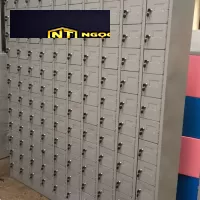 Tủ điện thoại 120 ngăn 10 khoang cánh sắt khóa tiêu chuẩn